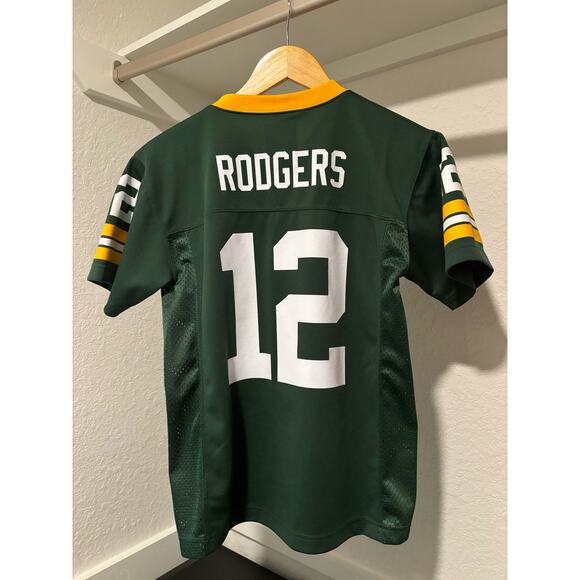 * Green Bay Packers * Aaron Rodgers #12 NFL Football JERSEY * Youth M (10/12) - Picture 4 of 4